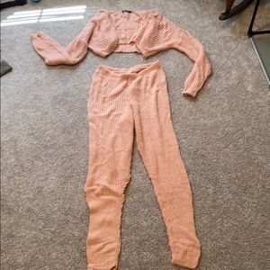 Knit pajama set